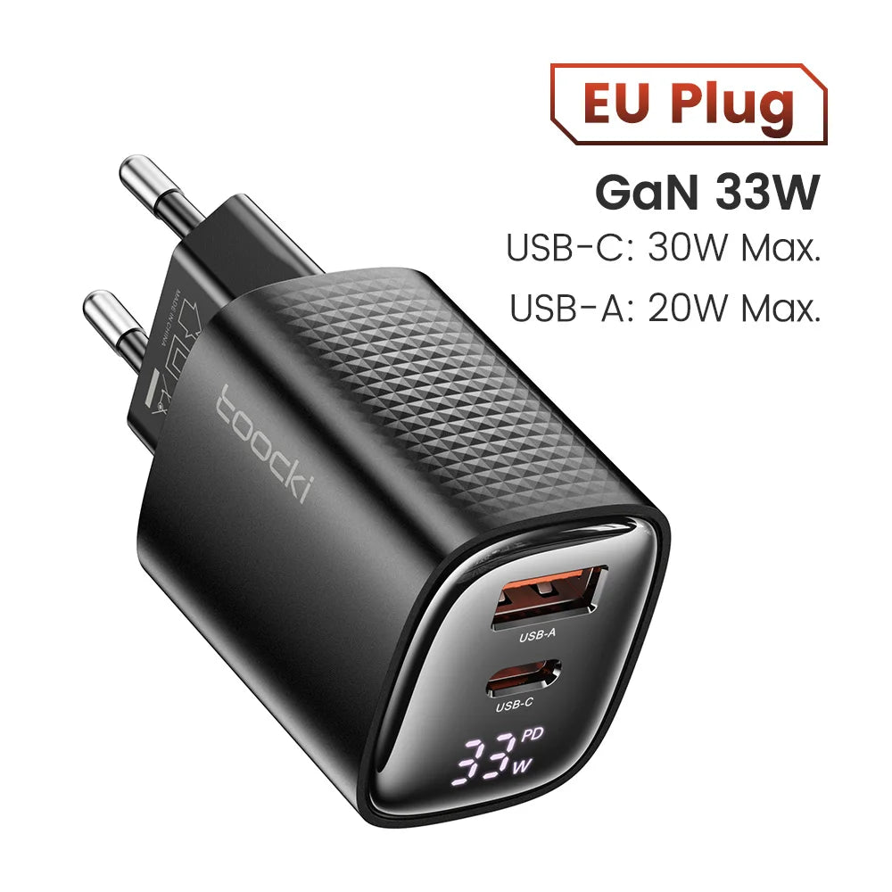 Toocki 33W GaN USB C Charger