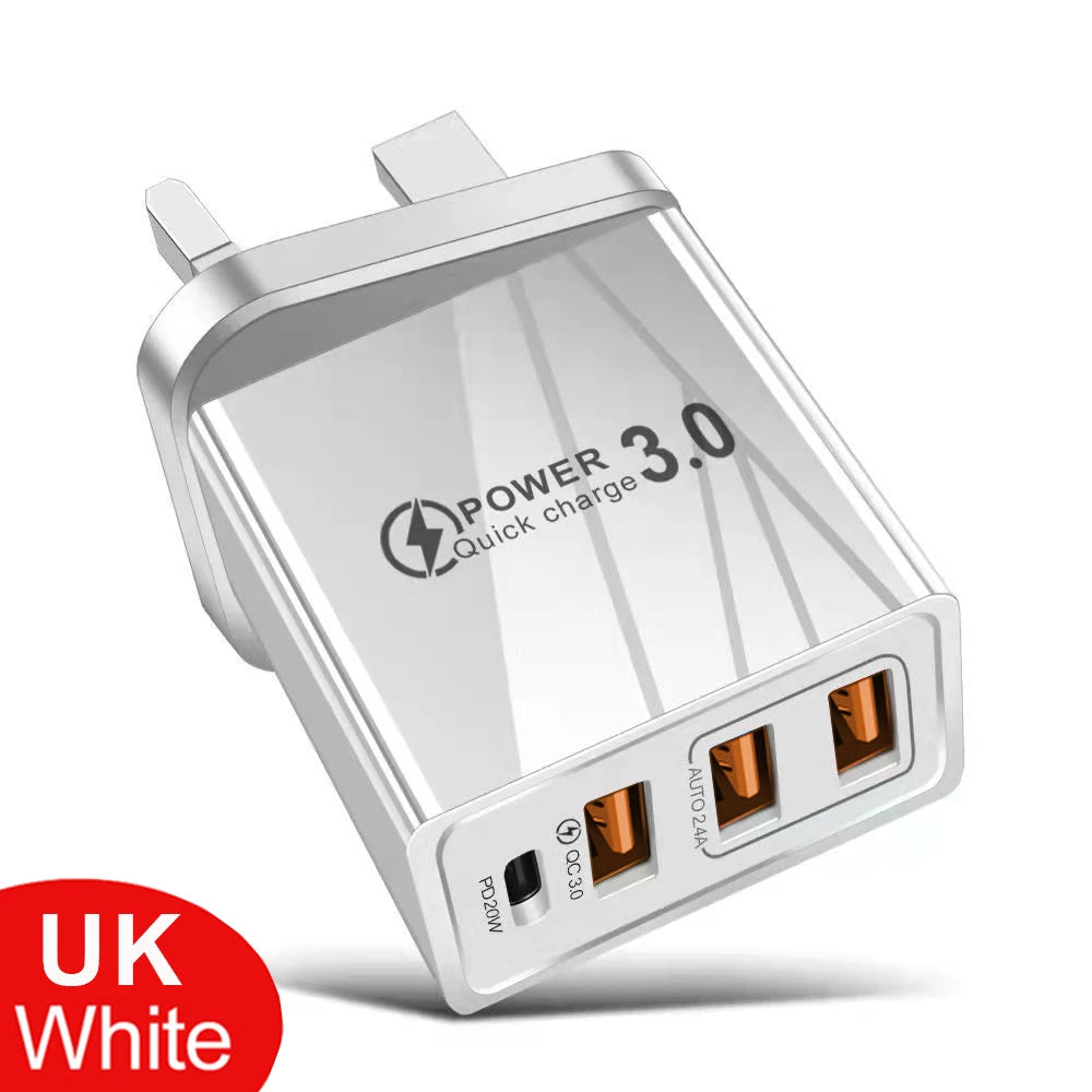 48W USB Charger QC 3.0 Type C PD