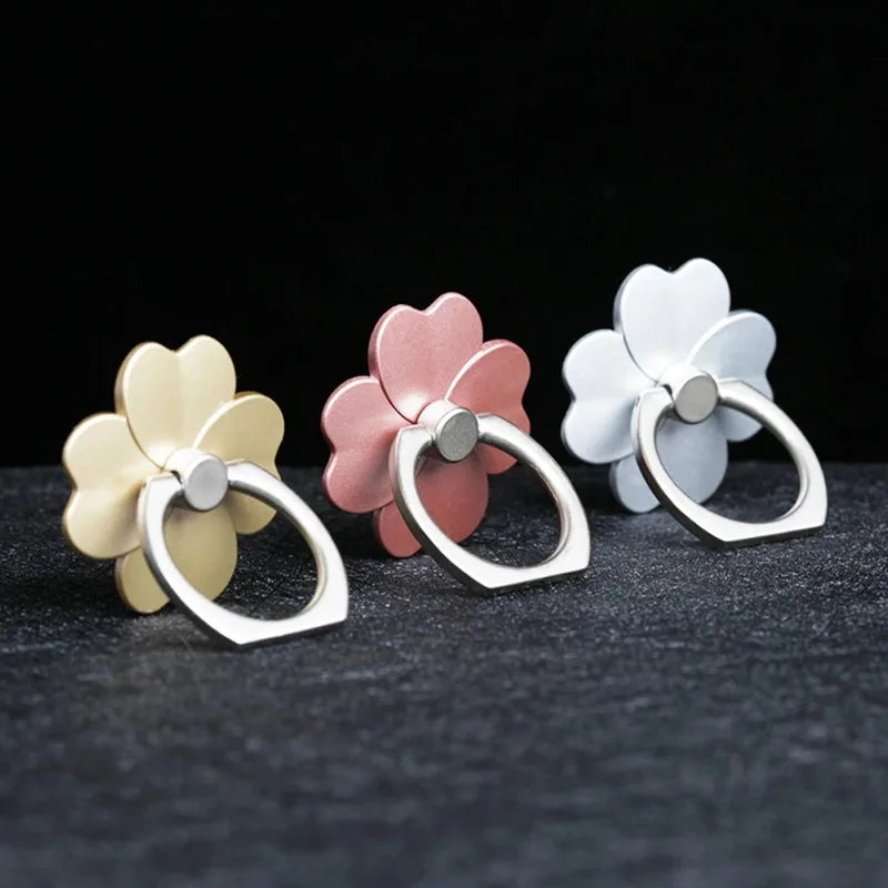 Four Leaf Clover Phone Finger Ring Holder