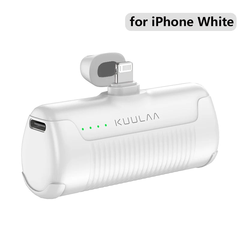 KUULAA Mini Power Bank 4500mAh - Portable Charger for iPhone 16 15 14 13 Pro Max & Samsung/Xiaomi - External Battery PowerBank - CONGATON