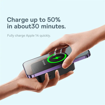 Baseus Power Bank 10000mAh Mini Magnetic Wireless Fast Charge Auto-wake For iPhone 16 15 14 13  Pro Max Magnetic Powerbank - CONGATON