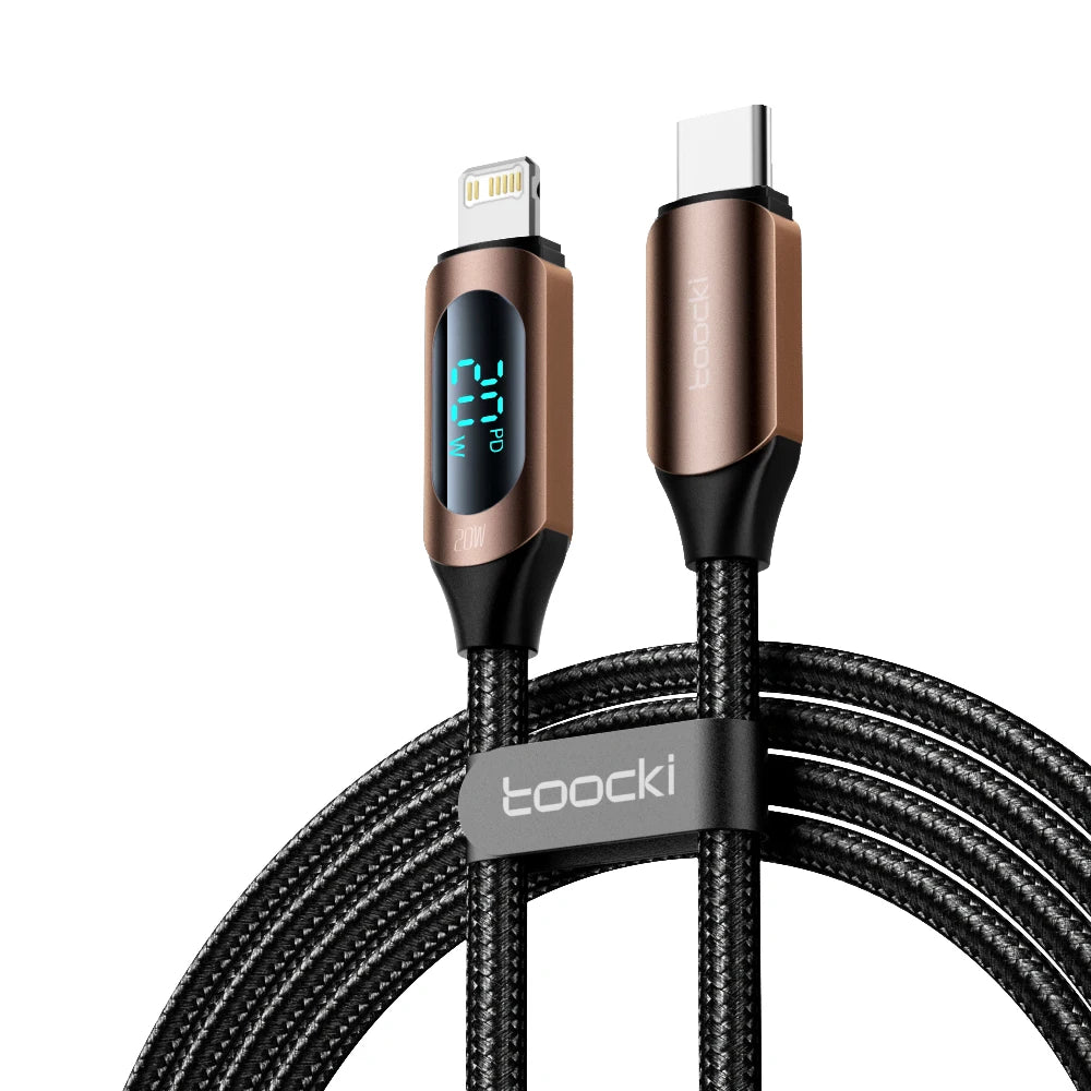 Toocki USB C To Lightning Cable For iPhone 14 13 12 Pro Max X 8 Plus PD 20W Fast Charger Type-c to Lightning Data Cord For iPad - CONGATON