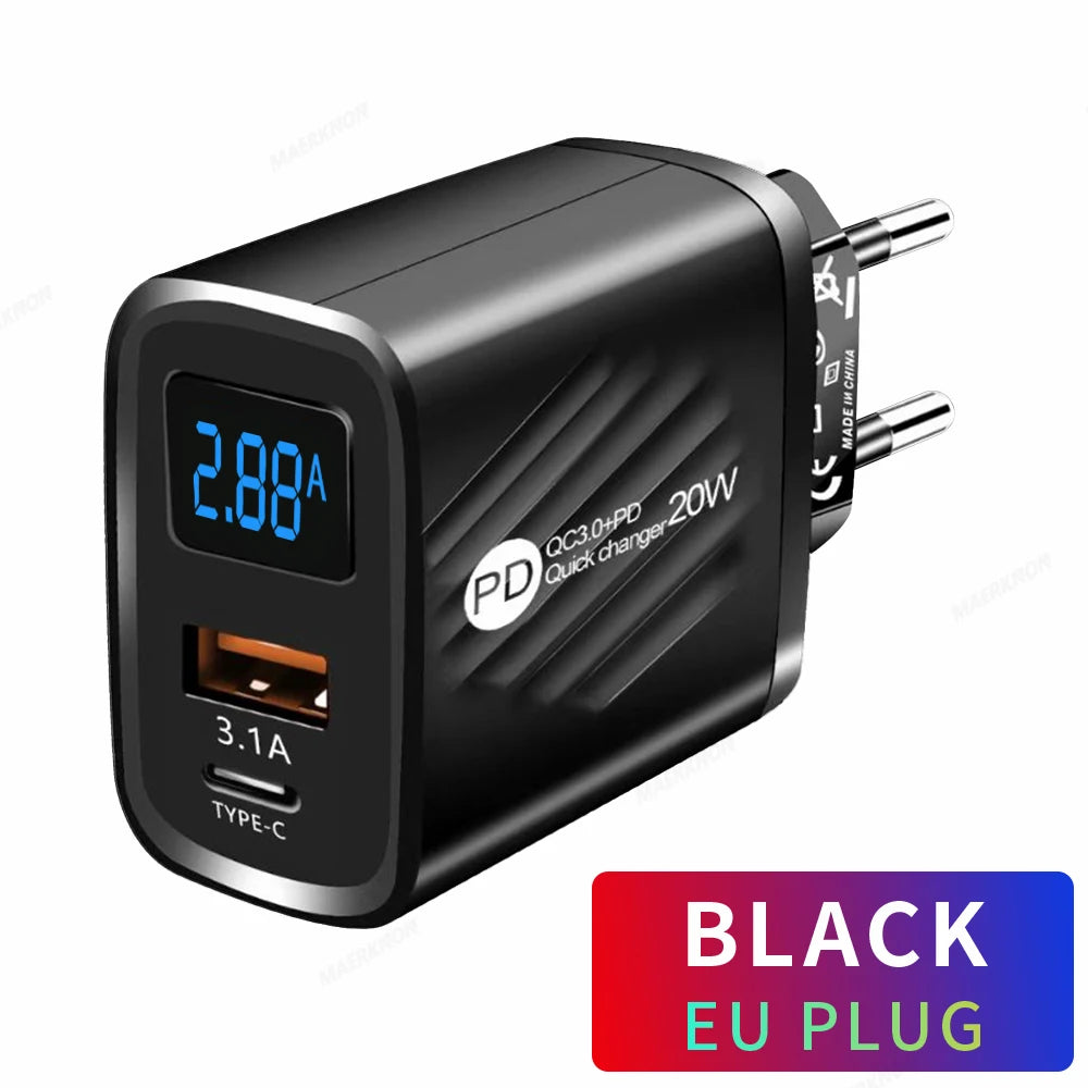 USB Type C Charger 20W PD Fast Charging