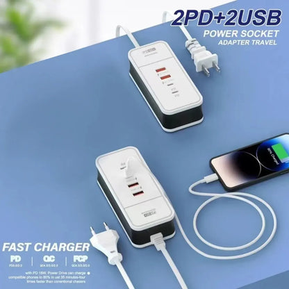 4 Port USB Charger QC 3.0 PD 12W