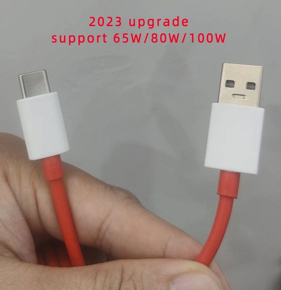 Oneplus 13 12 11 Cable Original 80W Supervooc Warp Charge Usb Type C Cable 100W Fast Charge One Plus 10T Nord CE 4 10 Ace 3 Pro - CONGATON