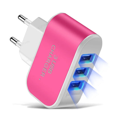 Tutew 3 USB Ports Multifunctional Charger