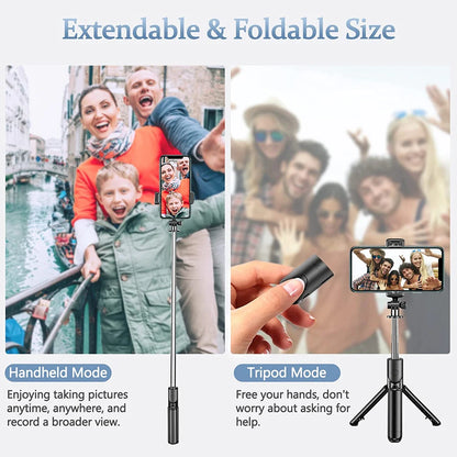 3In1 Bluetooth Wireless Selfie Tripod With Fill Light