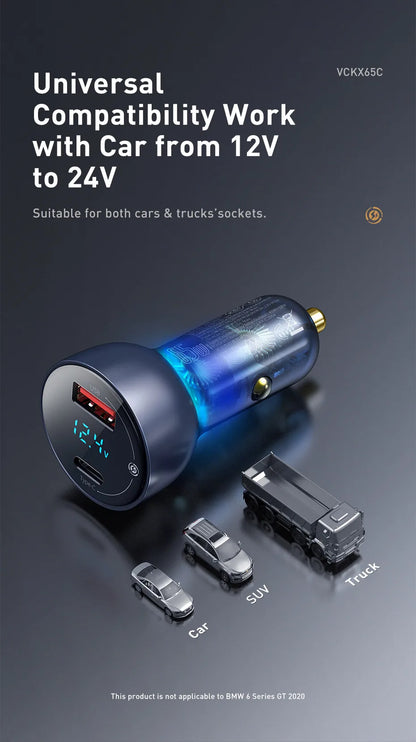 Baseus 65W PPS Car Charger