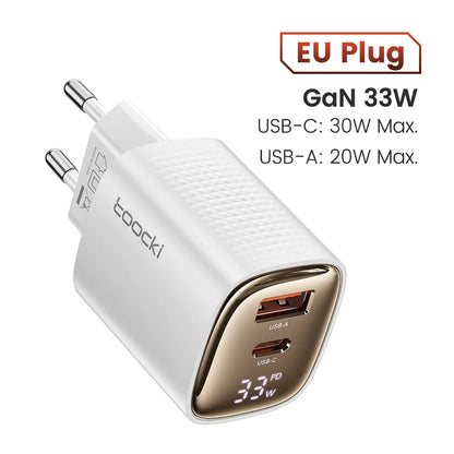 Toocki 33W GaN USB C Charger