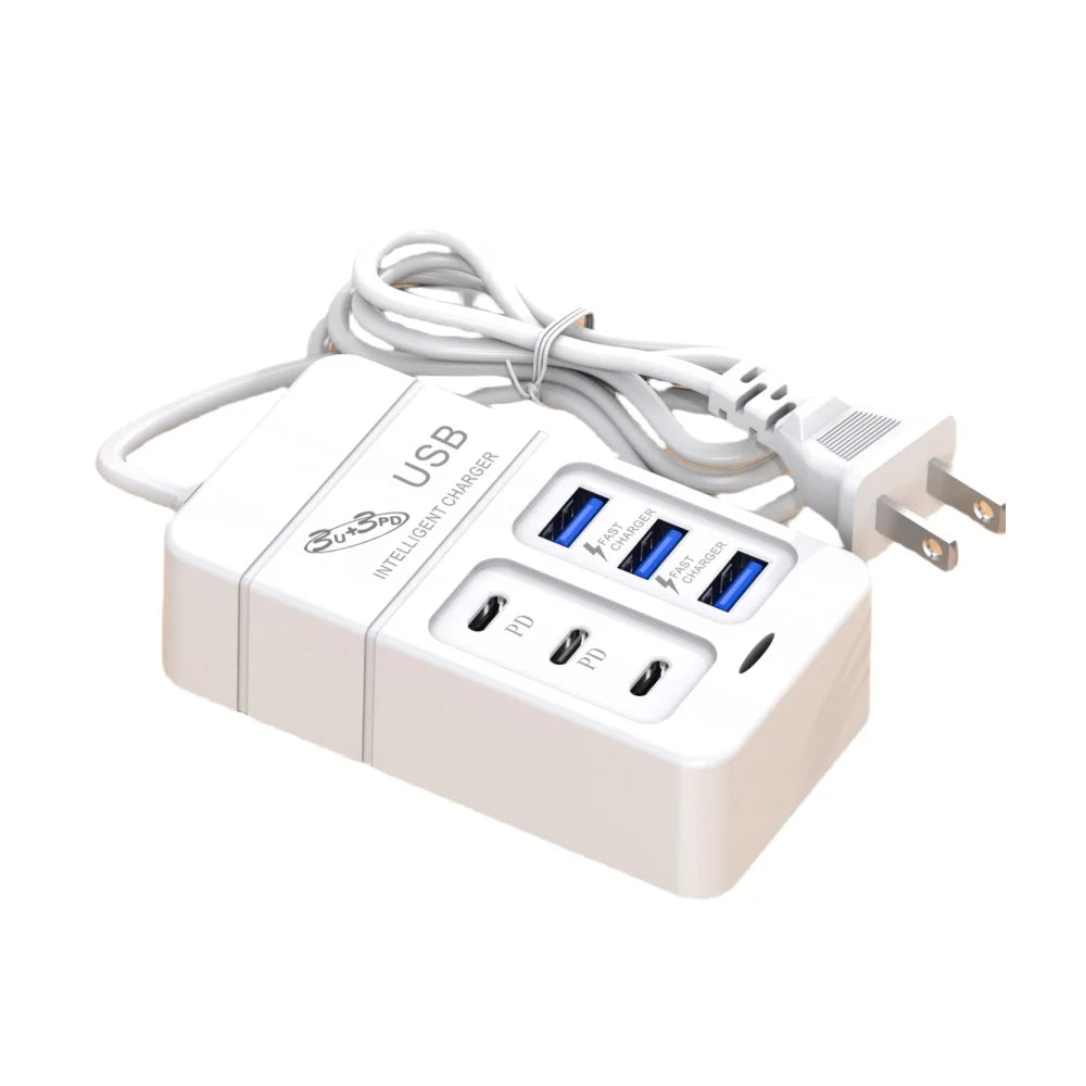 6 IN 1 USB Charger 35W PD Type C Fast