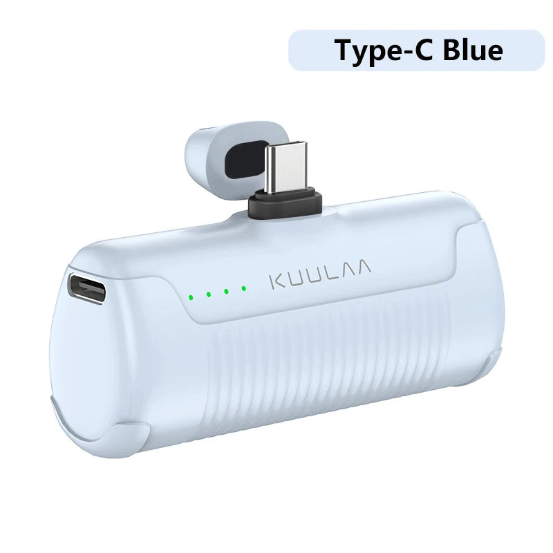 KUULAA Mini Power Bank 4500mAh - Portable Charger for iPhone 16 15 14 13 Pro Max & Samsung/Xiaomi - External Battery PowerBank - CONGATON