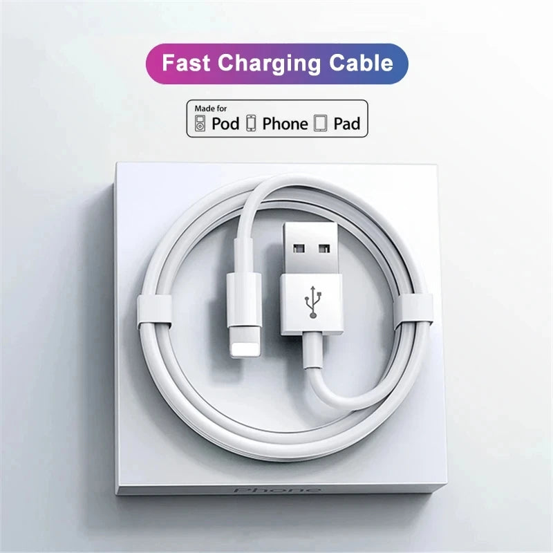 Original 30W USB Cable For Apple iPhone 14 13 12 11 Pro Max 7 8 Plus XS XR Fast Charging USB C TO iOS Cable Charger Accessories - CONGATON