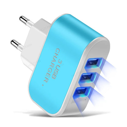 Tutew 3 USB Ports Multifunctional Charger