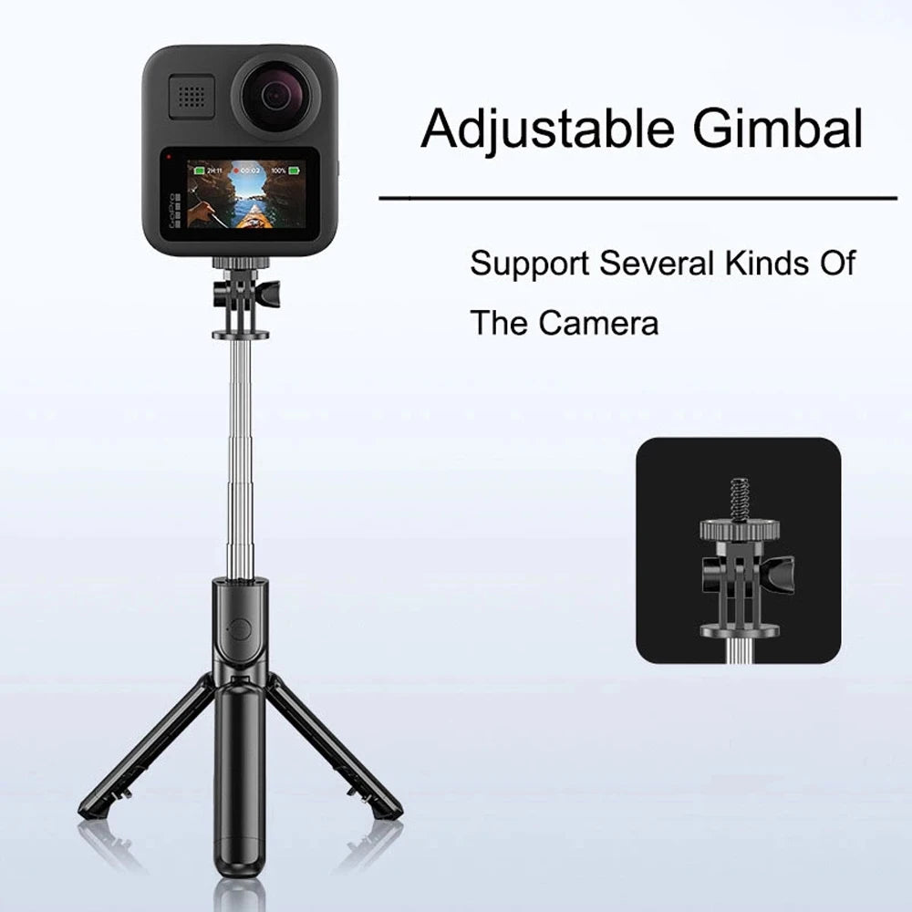 3In1 Bluetooth Wireless Selfie Tripod With Fill Light