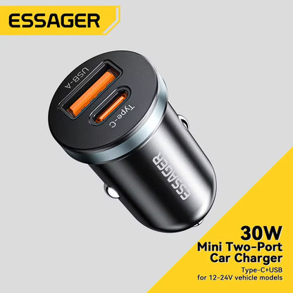 Essager 30W USB C Car Charger