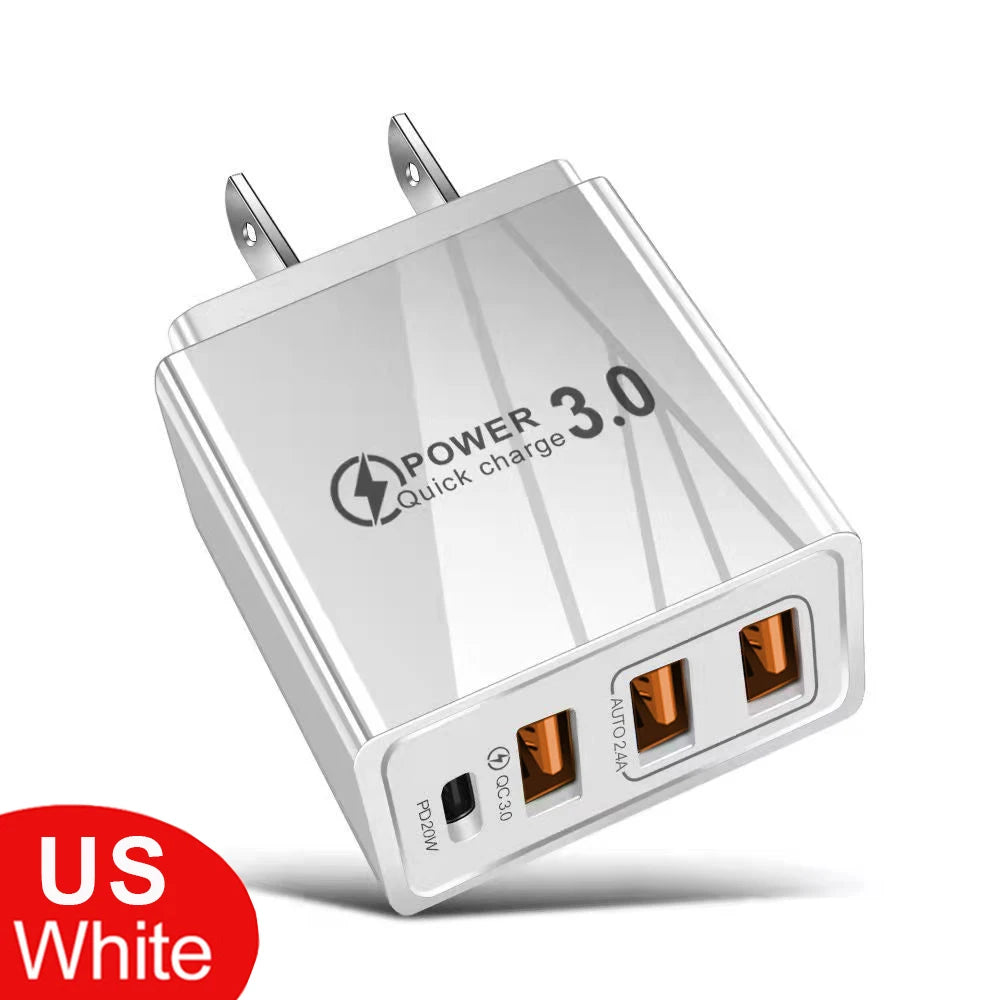 48W USB Charger QC 3.0 Type C PD