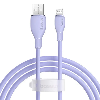 Baseus TPE 2.4A Fast Charging USB Cable for iPhone 14 13 Pro Max Xs Xr X 8 Plus Cable for iPhone iPad Air Mini 4 Charger Cable - CONGATON