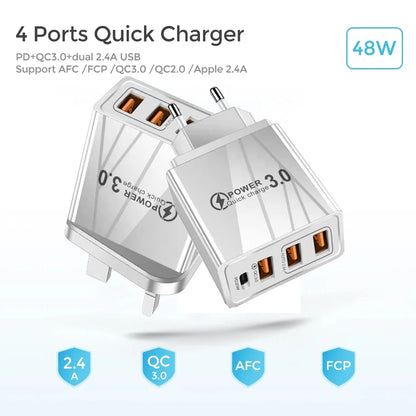 48W USB Charger QC 3.0 Type C PD