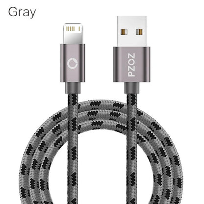 PZOZ Usb Cable For iphone cable 14 13 12 11 pro max Xs Xr X SE 8 7 6s plus ipad air mini fast charging cable For iphone charger - CONGATON