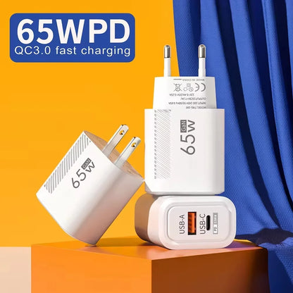 65W GaN USB C Charger Fast Charging