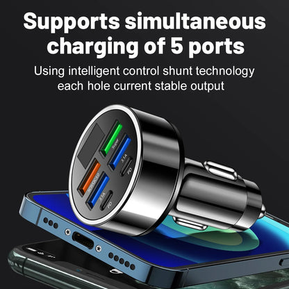 100W 6/8 Ports Car Charger Fast Charging