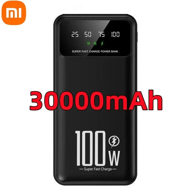 Xiaomi 50000mAh High Capacity 100W Fast Charging Power Bank Portable Charger Battery Pack Powerbank for iPhone Huawei Samsung - CONGATON