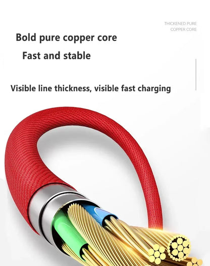 90 Degree USB Cable For iPhone 14 13 12 11 Pro Max X XR 6s 7 8 Plus 2m 3m Lead Mobile Phone Fast Charging Cord Data Charger Wire - CONGATON