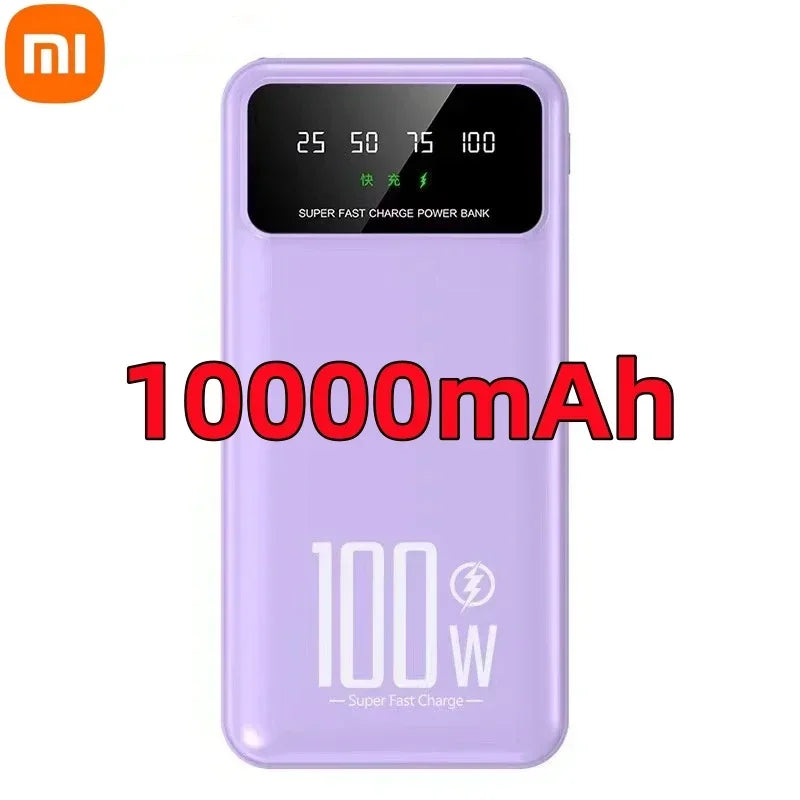 Xiaomi 50000mAh High Capacity 100W Fast Charging Power Bank Portable Charger Battery Pack Powerbank for iPhone Huawei Samsung - CONGATON