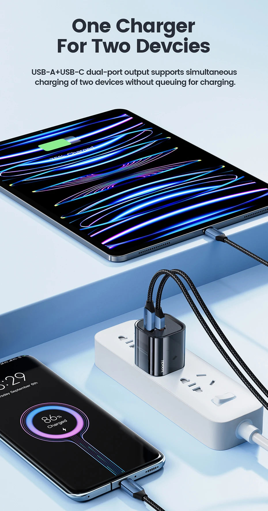 Toocki 33W GaN USB Type C Charger