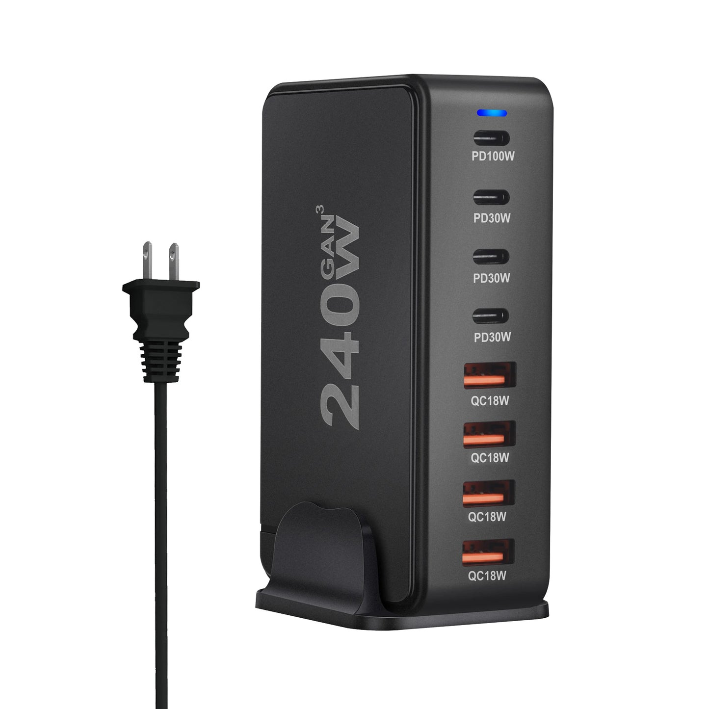 240W  Desktop GaN Charger 8-port USB