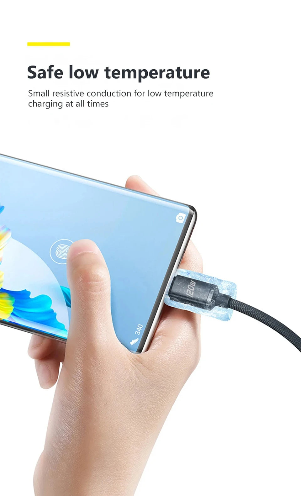 120W 6A Fast Charge USB Type C Quick Charge Cable For Xiaomi Redmi Note 13 14 Pro Huawei Phone Fast Charging Cable Data Cables - CONGATON