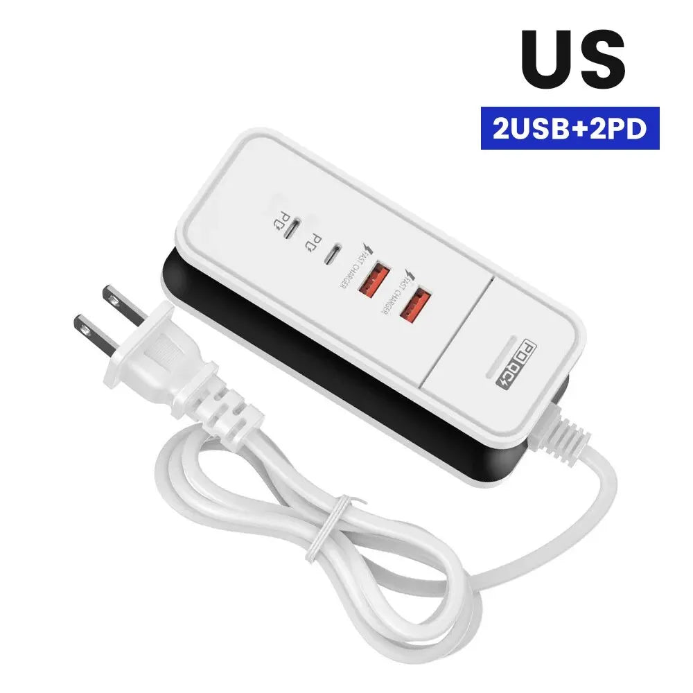 4 Port USB Charger QC 3.0 PD 12W