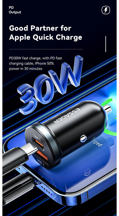 Essager 30W USB C Car Charger