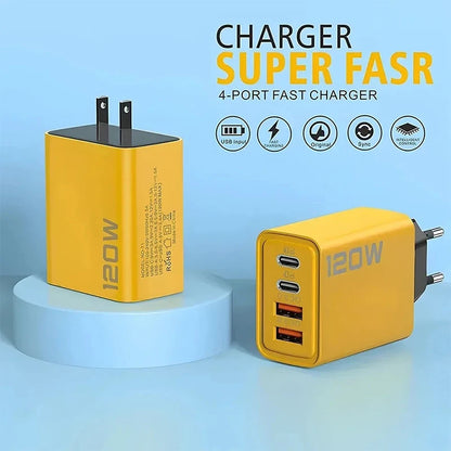 PD USB Type C Fast Charger 4Ports