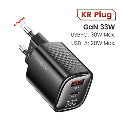 Toocki 33W GaN USB C Charger