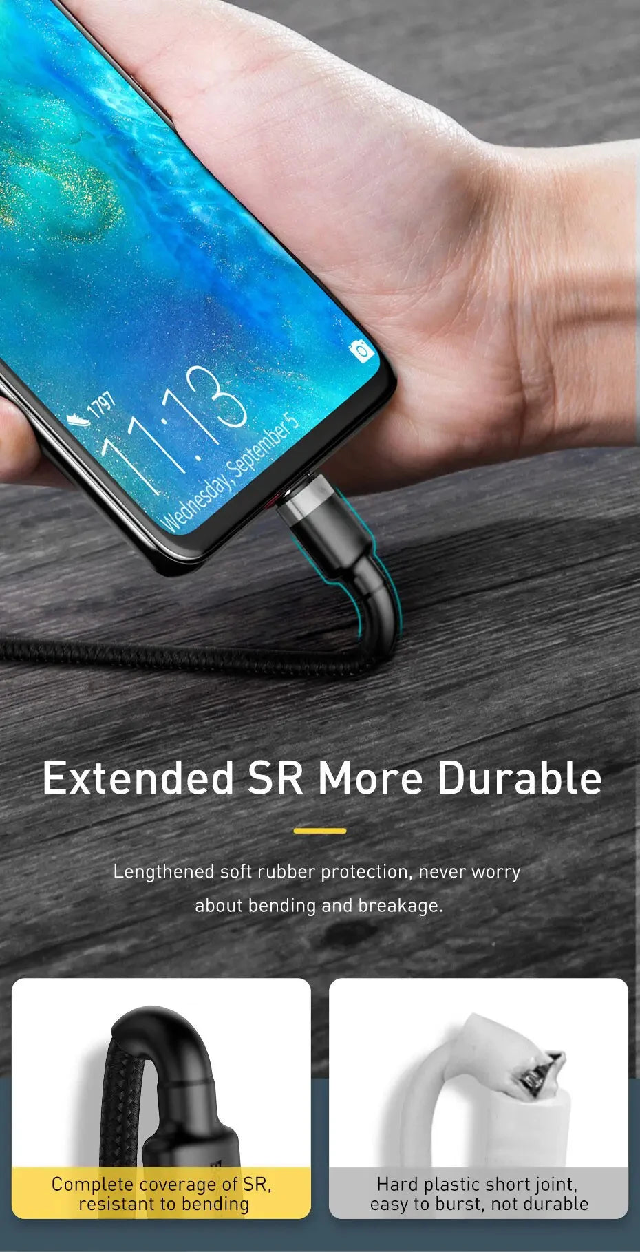 Xiaomi PD 120W Fast Charging For Samsung S24 USB C TO USB Type C Cable For iPhone 15 Plus Pro Max Xiaomi 14 Quick Fast Charger - CONGATON