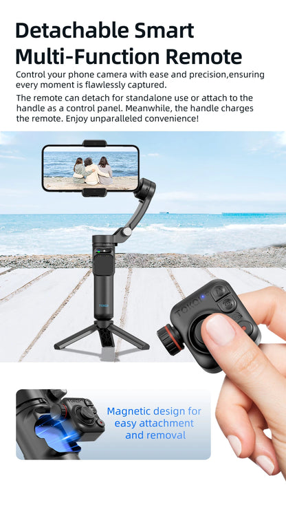 Handheld 3-Axis Gimbal Phone Holder Anti Shake