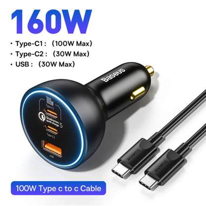 Baseus 160W Car Charger QC 5.0