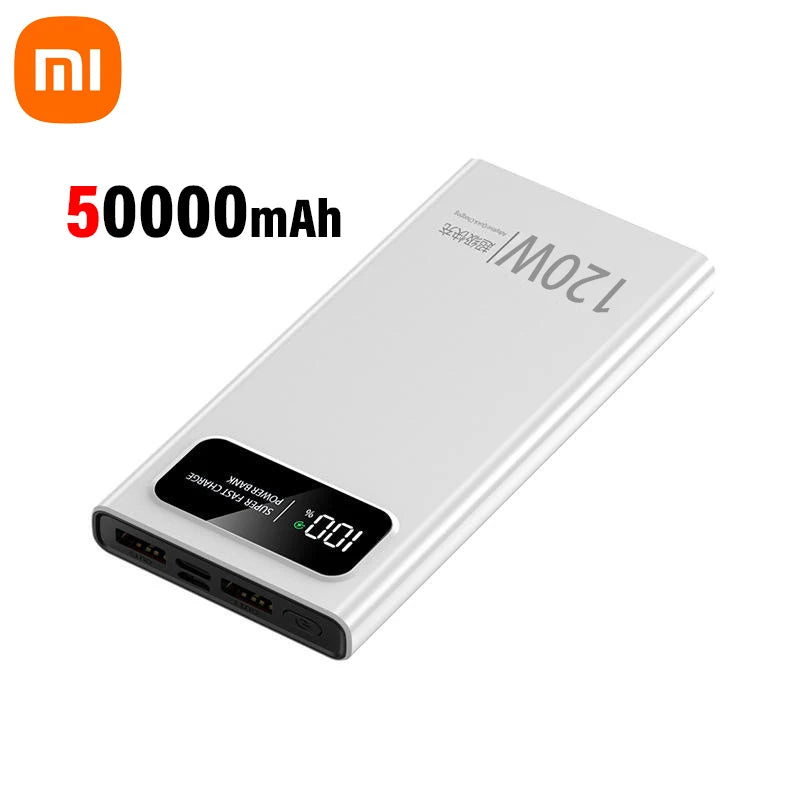 Xiaomi 200000mAh 120W Power Bank Super Fast Charging Battery High Capacity Digital Display Power Bank For iPhone Samsung Huawei - CONGATON