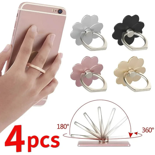 Four Leaf Clover Phone Finger Ring Holder