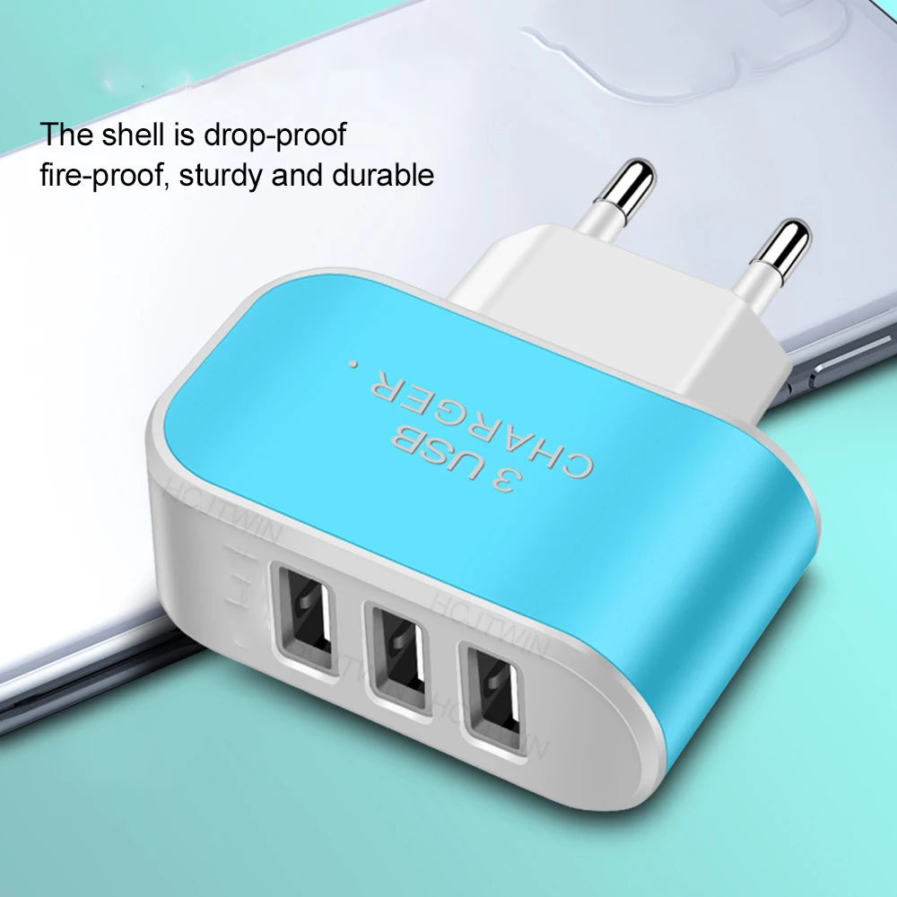 Tutew 3 USB Ports Multifunctional Charger