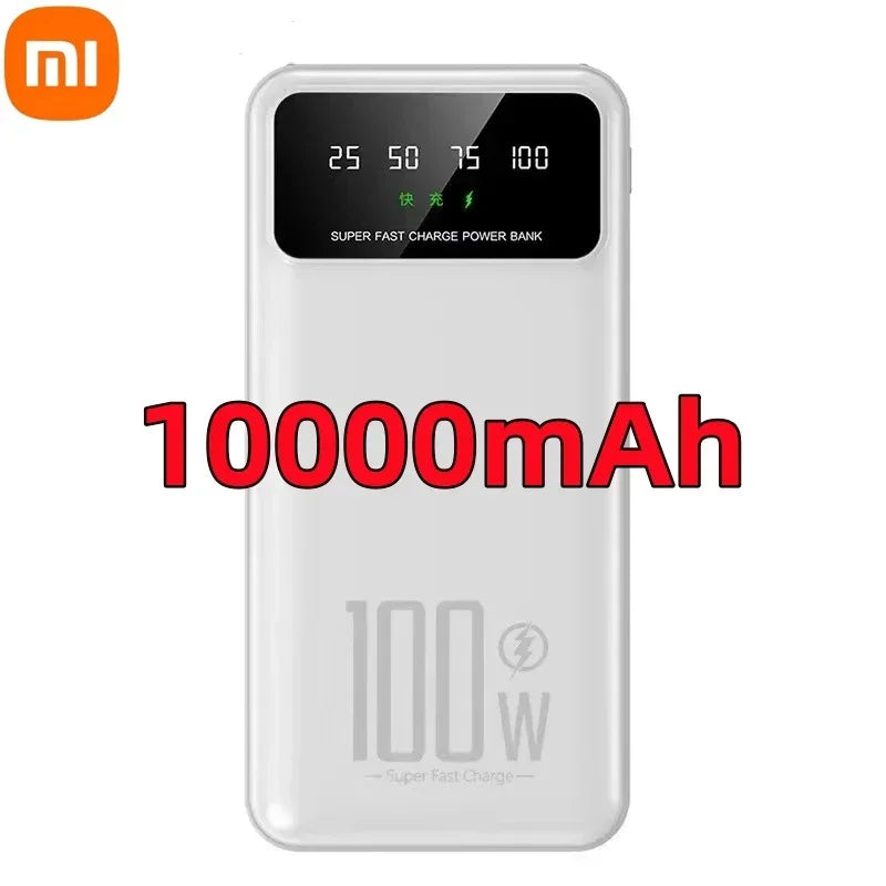 Xiaomi 50000mAh High Capacity 100W Fast Charging Power Bank Portable Charger Battery Pack Powerbank for iPhone Huawei Samsung - CONGATON