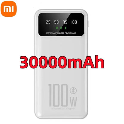 Xiaomi 50000mAh High Capacity 100W Fast Charging Power Bank Portable Charger Battery Pack Powerbank for iPhone Huawei Samsung - CONGATON