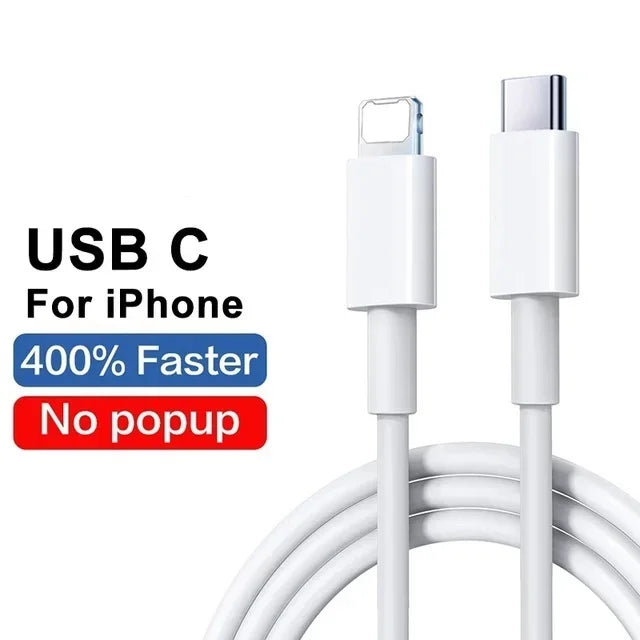 30W Fast Charging Cable For Apple iPhone 14 13 12 11 Pro Max Mini USB C Quick Cable For X XR XS 8 7 14 Plus SE Phone Accessories - CONGATON