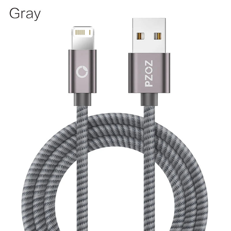 PZOZ Usb Cable For iphone cable 14 13 12 11 pro max Xs Xr X SE 8 7 6s plus ipad air mini fast charging cable For iphone charger - CONGATON