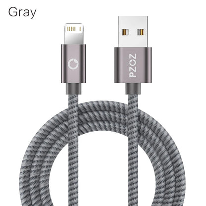 PZOZ Usb Cable For iphone cable 14 13 12 11 pro max Xs Xr X SE 8 7 6s plus ipad air mini fast charging cable For iphone charger - CONGATON