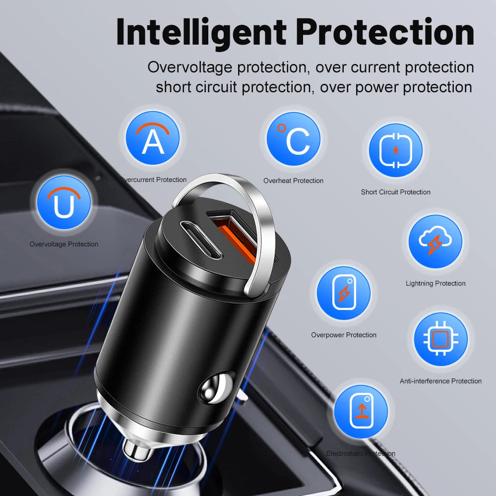 100W PD Car Charger USB Type C