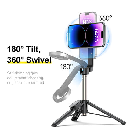 TELESIN Magnetic Selfie Stick Tripod with Remote