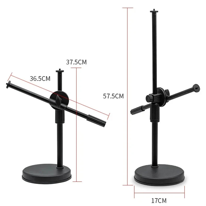 Overhead Tripod with Ring Light Table