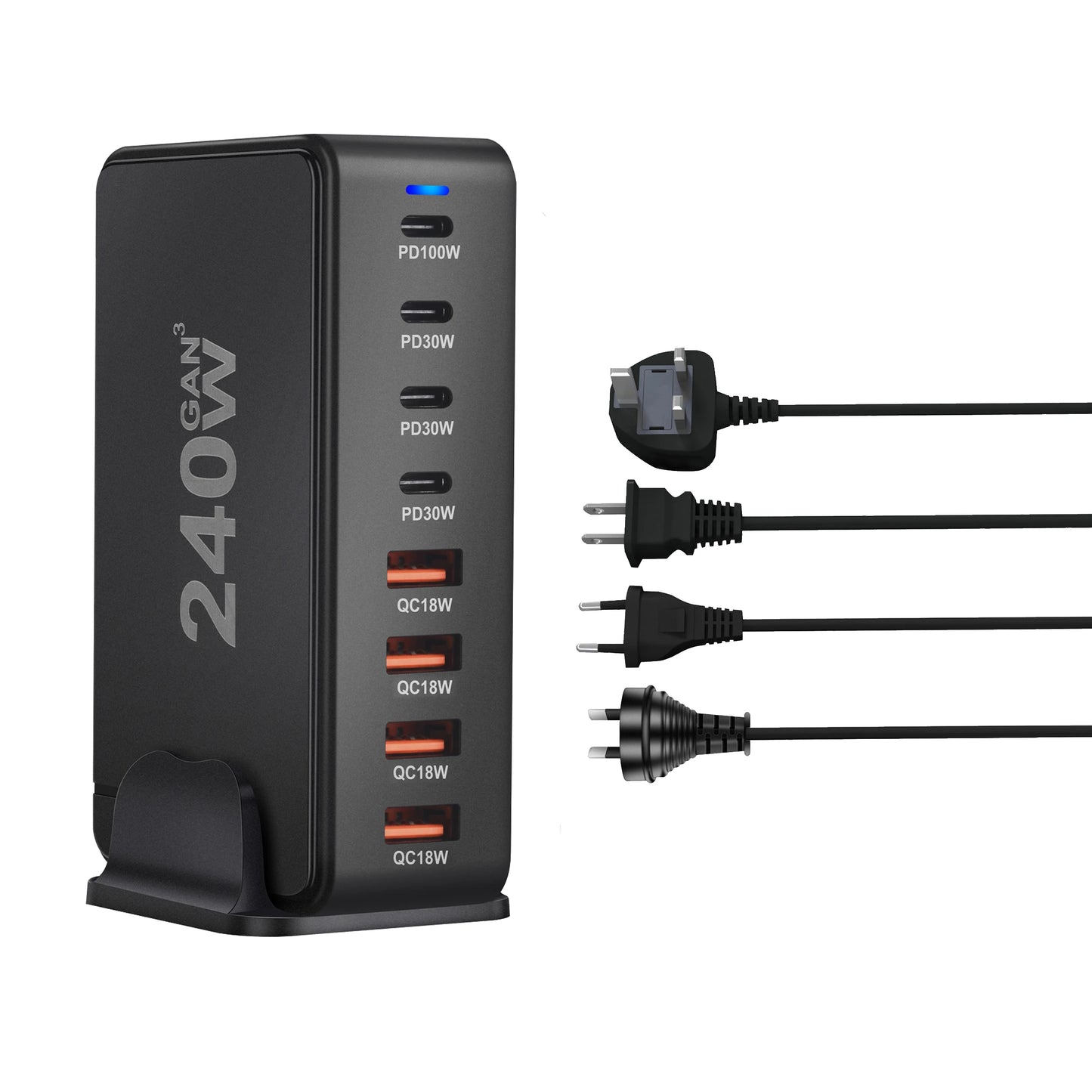 240W  Desktop GaN Charger 8-port USB